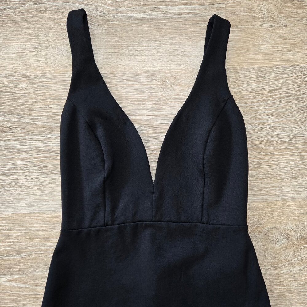 Lulus Perfect Little Black Bodycon Dress Size Small, V-Neck, Fitted Mini - Picture 5 of 17